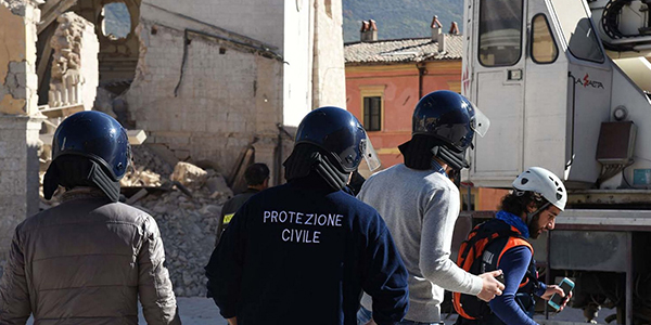 Management natural risks in the programme area Civil protection during an intervention