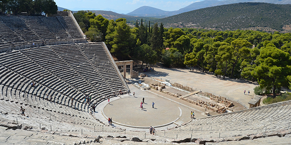 Ancient theatre of Epidaurus. Greece.