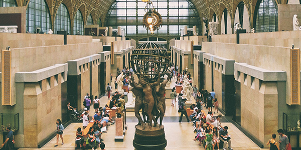 Museum of orsay with sculpture: The four parts of the world