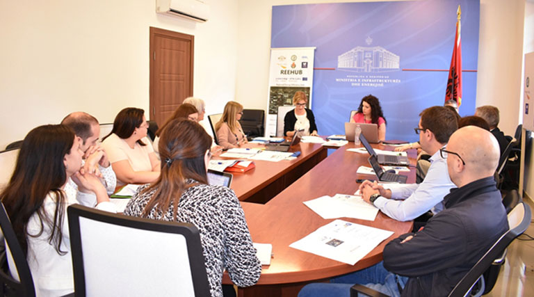 People speaks in a press conference