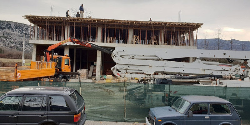 Works on building of Regional Resource Center building site