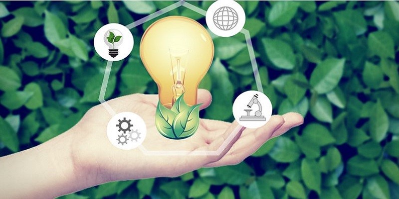 Cross border capacity building activity light bulb