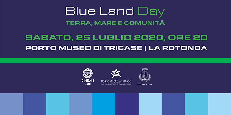 BLUE LAND DAY 2020: 25 July, third edition at Tricase (Lecce) Blue Land poster