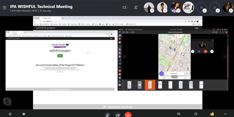 WISHFUL, Online Project Meeting online meeting
