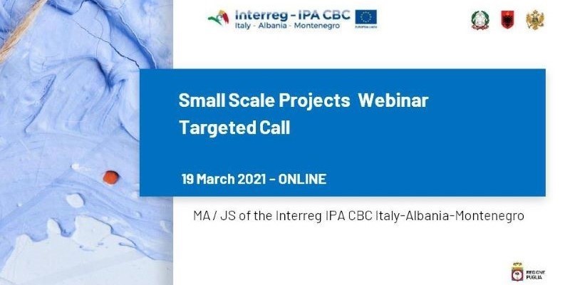 webinar on 19 March 2021 Small Scale Projects slide