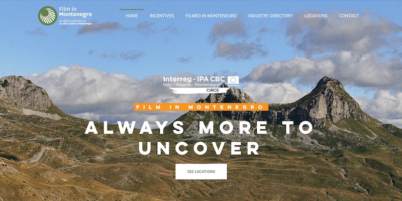 web platform for the promotion of Montenegro mountains