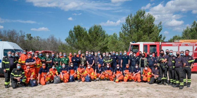 The anti-forest fire drill becomes European Civil Protection photo