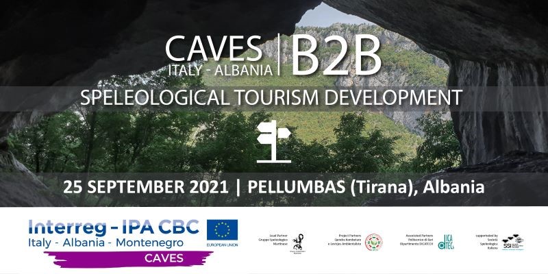 B2B meeting in Tirana on 25 September Meet poster, cave