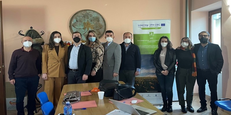 meeting in Mirabello LEC project members photo