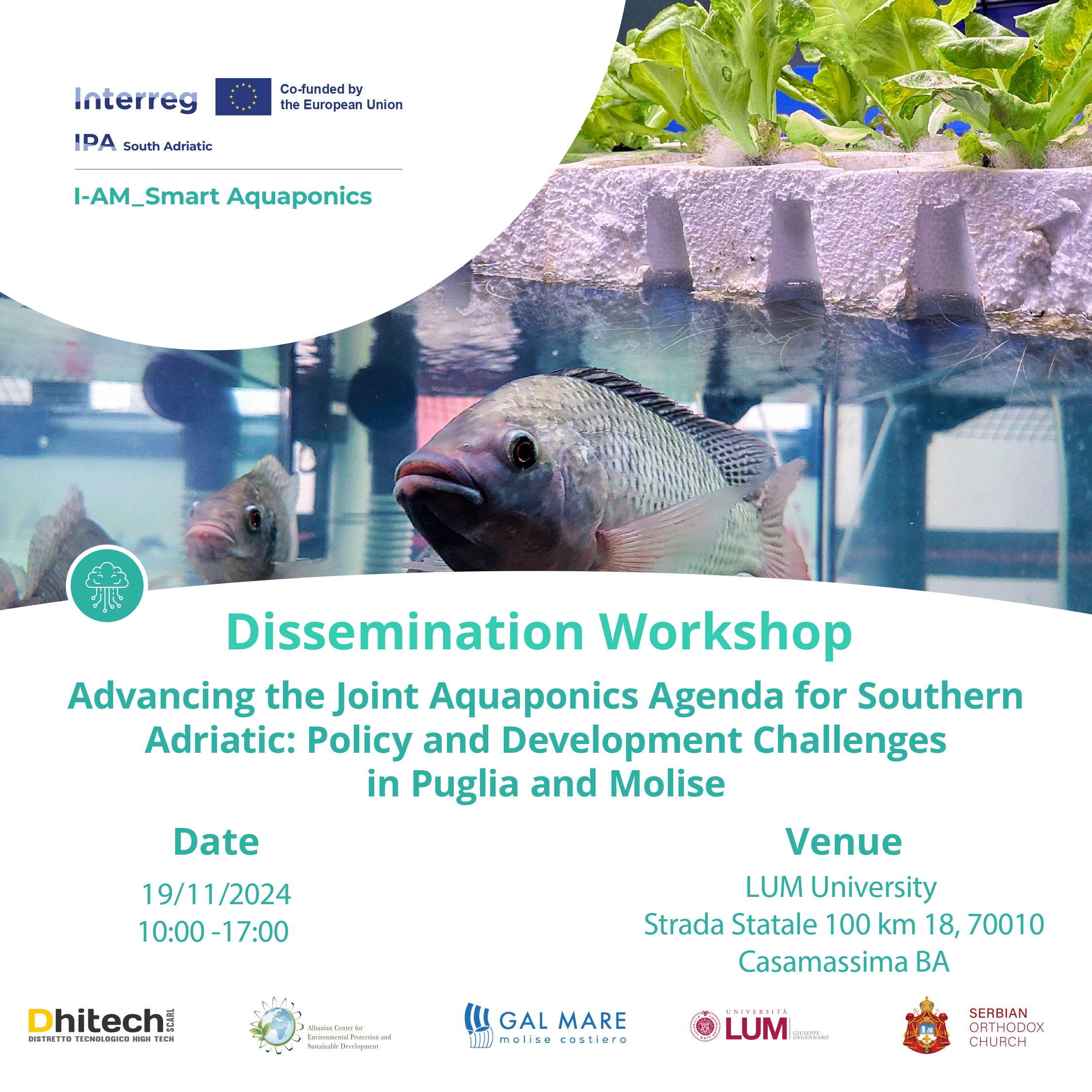 I-AM_Smart Aquaponics promotes  in Puglia the Joint Aquaponics Agenda for the Southern Adriatic