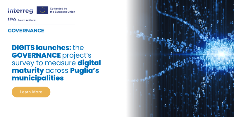 Interreg Governance launches the DIGITS survey in Puglia to map the digital maturity of local administrations