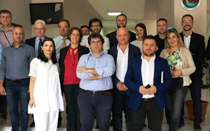 Group of people smiling
