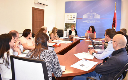 People speaks in a press conference