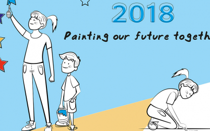 Talks about the Future - An Arts and crafts workshop Children paint