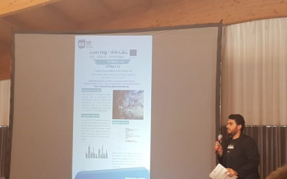 Poster Competition at IDE Summer School Doctor Roberto Greco presenting the inTERaCT 4.0 Poster