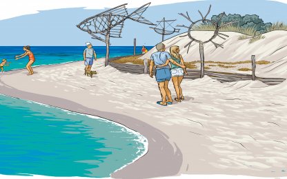 Call for design and implementation of art-driven reuse of wooden marine litter beach and sea