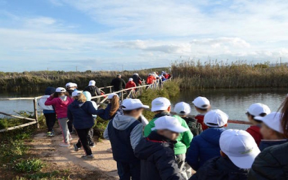 children in a Park of Coastal Dunes