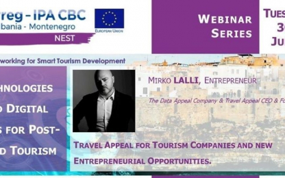NEST, Webinar Series on ‘Travel Appeal for Tourism Companies and New Entrepreneurial Opportunities webinar cover