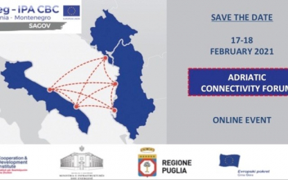 17-18 February 2021 Adriatic Connectivity map