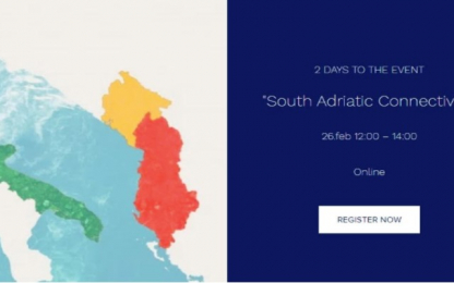 South Adriatic Connectivity Conference Italy Alabania Montenegro map