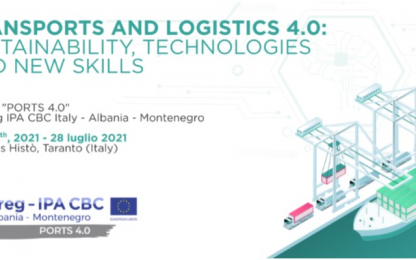 Transports and Logistics 4.0 port drawing