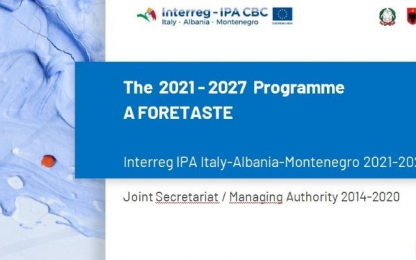 update on 2021-2027 programming Arms, Interreg Logo, A foretaste