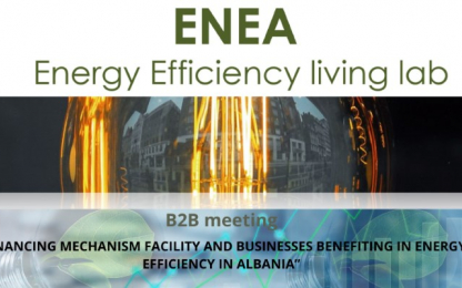 last B2B meeting in Albania on 7 December energy efficiency living lab