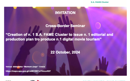 Interreg FAME CLUSTER in Tirana organizes a seminar on digital tourism movie