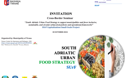  Tirana hosts SUrF Project Seminar on Sustainable Urban Food Policies