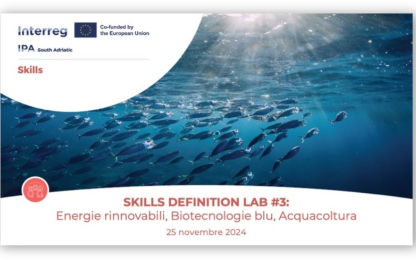 Interreg Skills organizes a Lab dedicated to renewable energy, blue biotechnology and aquaculture