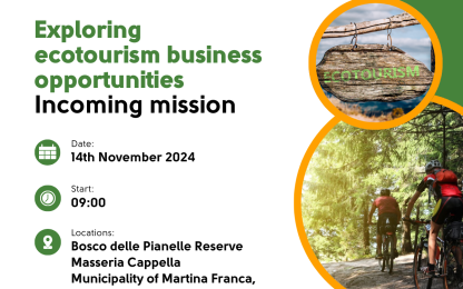 Interreg TOUR hosts in Martina Franca the incoming mission "Exploring sustainable tourism opportunities"