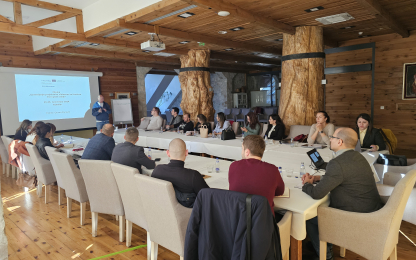 People sitting around the table for a meeting