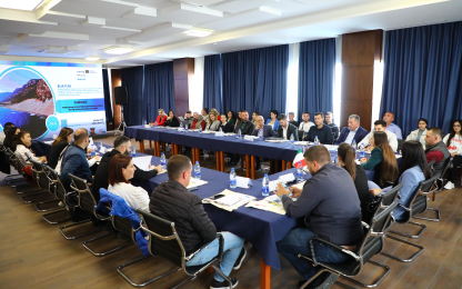 table with speakers and participants